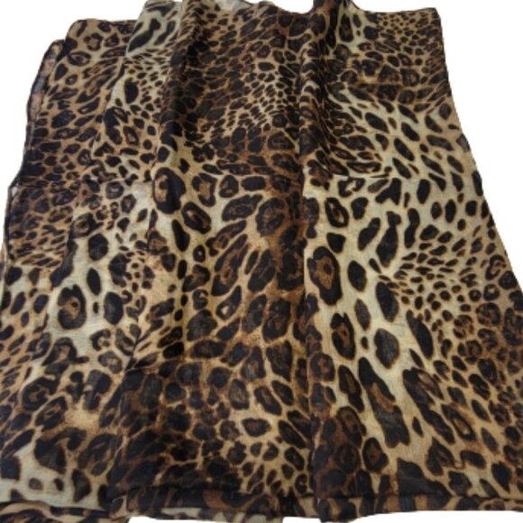 Animal Print Sarong Shawl Pareo Rectangular Beach Wrap - Picture 7 of 13